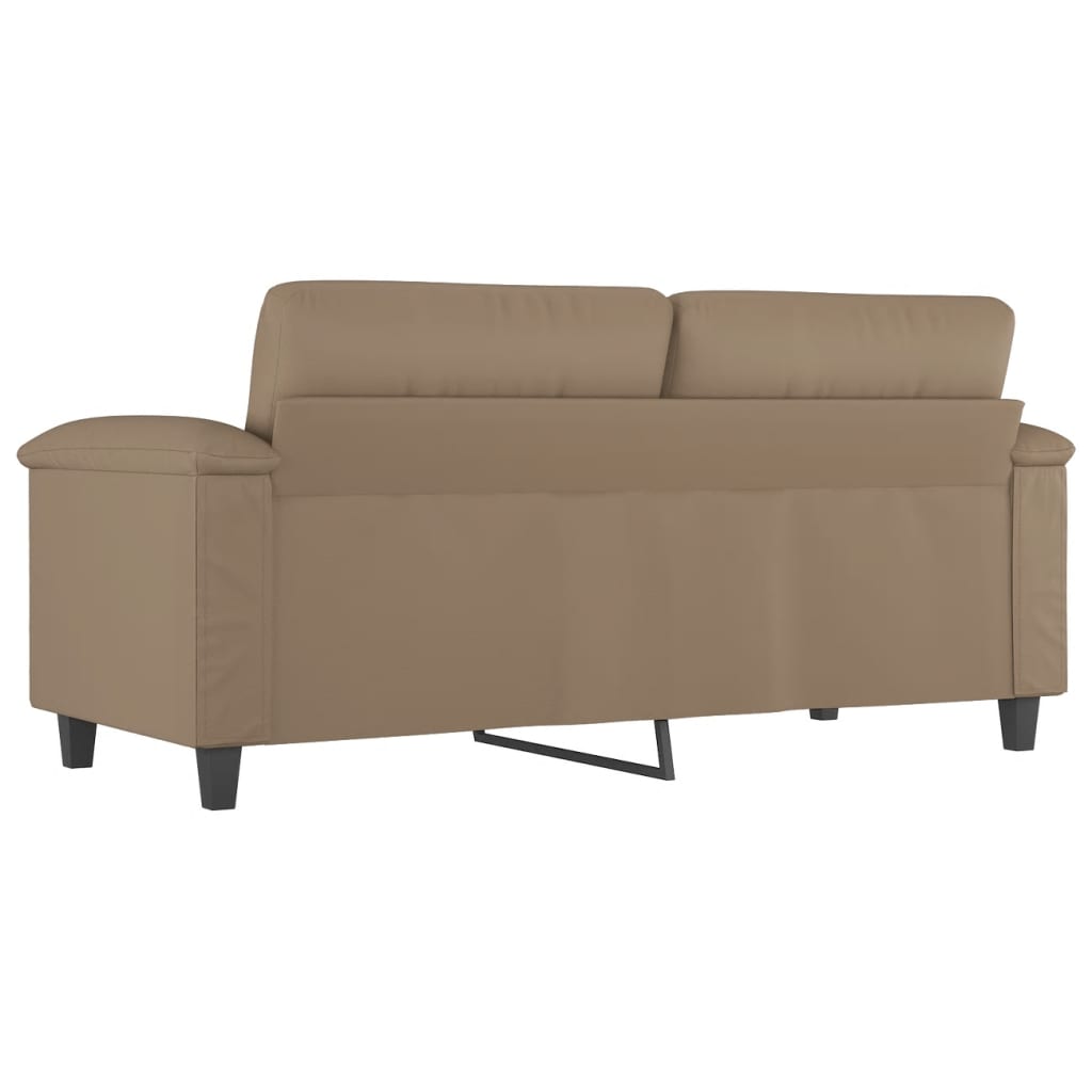Dvosjed od tkanine cappuccina 140 cm od umjetne kože