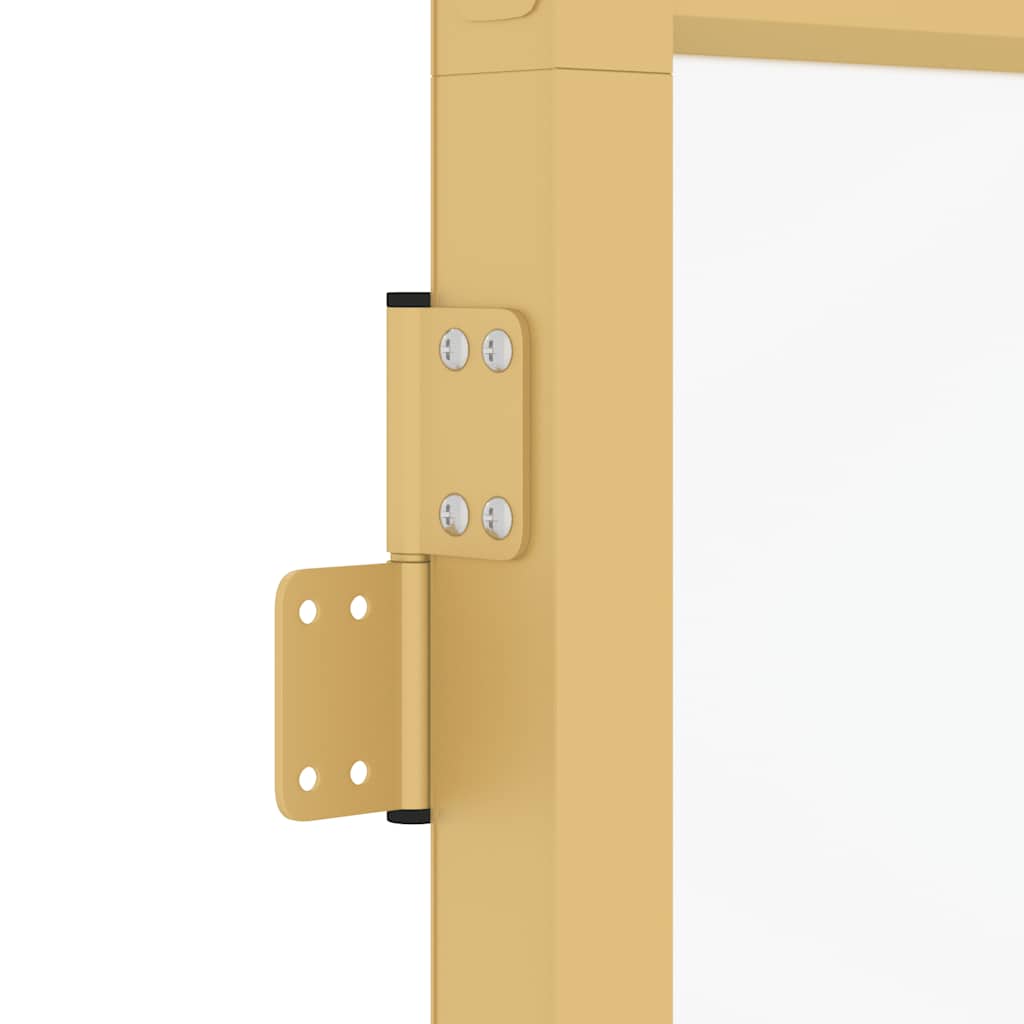 Sobna vrata tanka zlatna 93x201,5 cm kaljeno staklo i aluminij