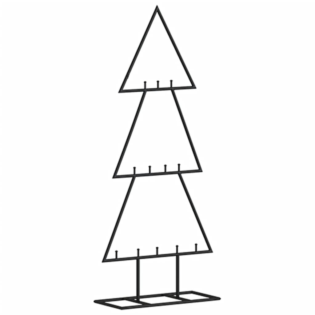 Metalno ukrasno božićno drvce crno 60 cm
