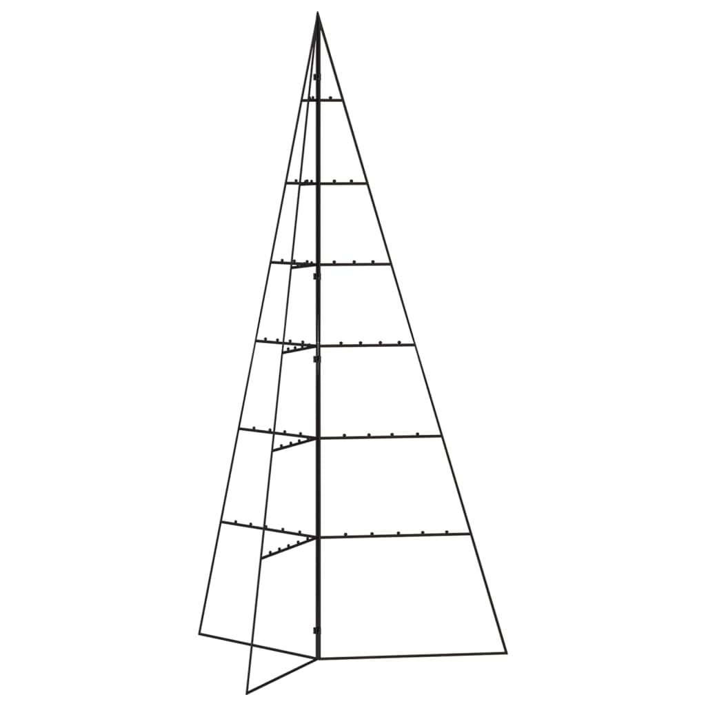 Metalno ukrasno božićno drvce crno 140 cm