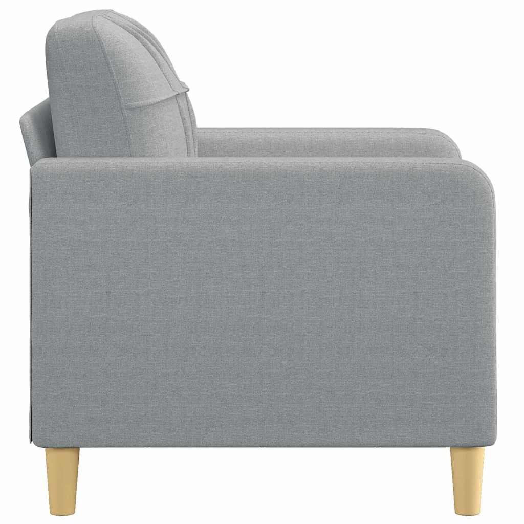 Fotelja svjetlosiva 60 cm od tkanine