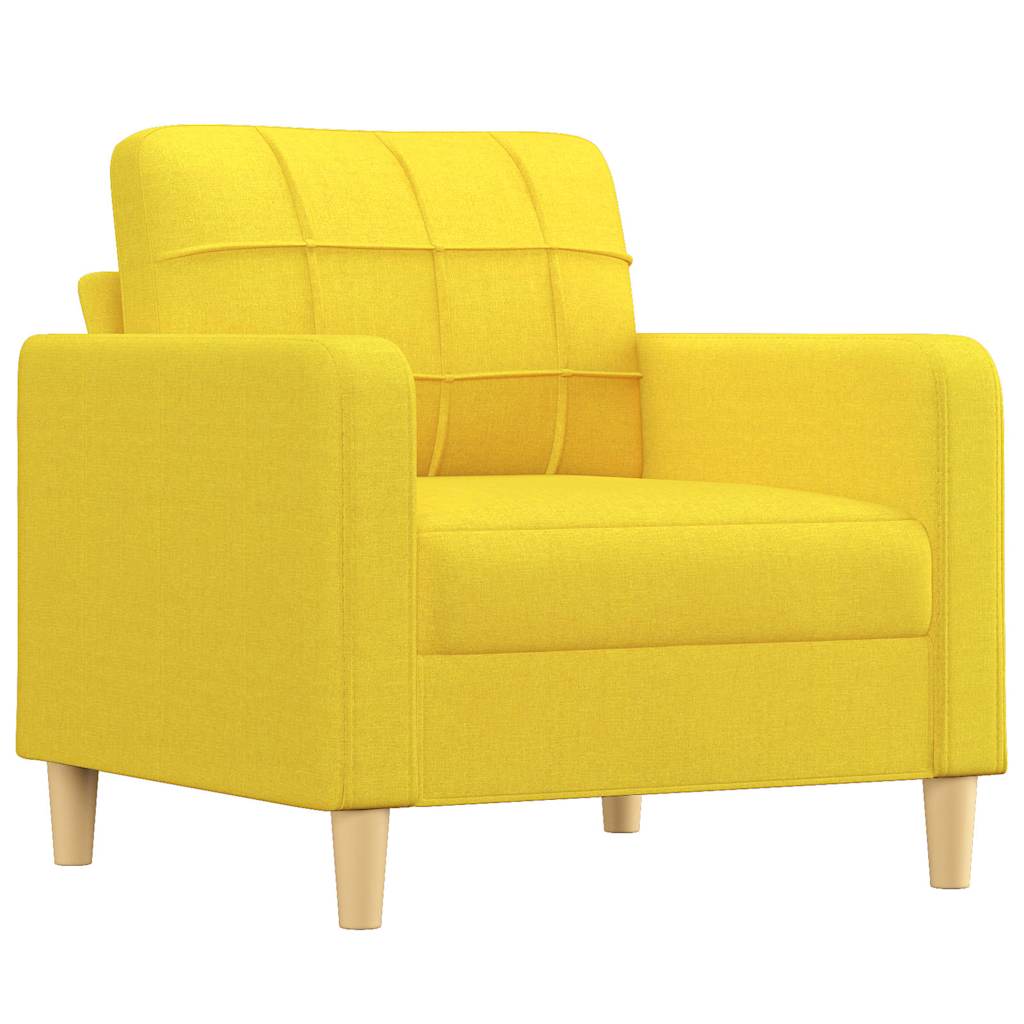 Fotelja Svjetložuta 60 cm od tkanine