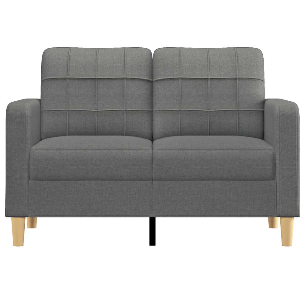 Dvosjed od tkanine tamnosivi 120 cm