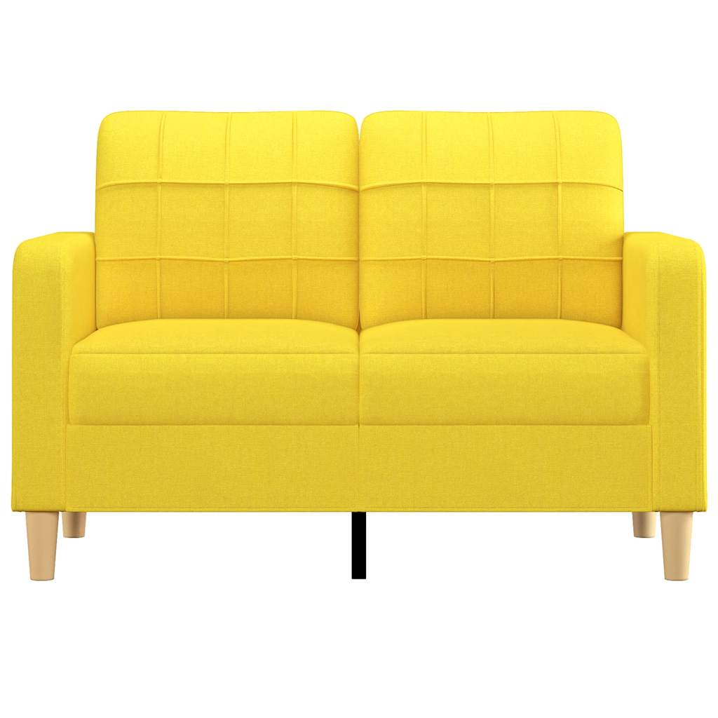 Dvosjed od tkanine svjetložuti 120 cm