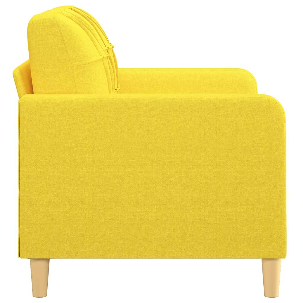 Dvosjed od tkanine svjetložuti 120 cm