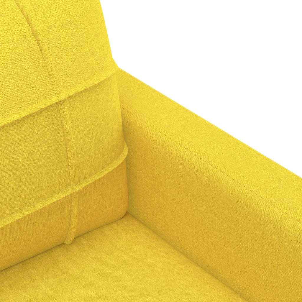 Dvosjed od tkanine svjetložuti 120 cm