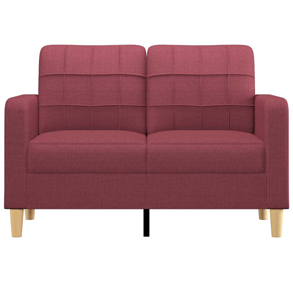 Dvosjed od tkanine crvena boja vina 120 cm