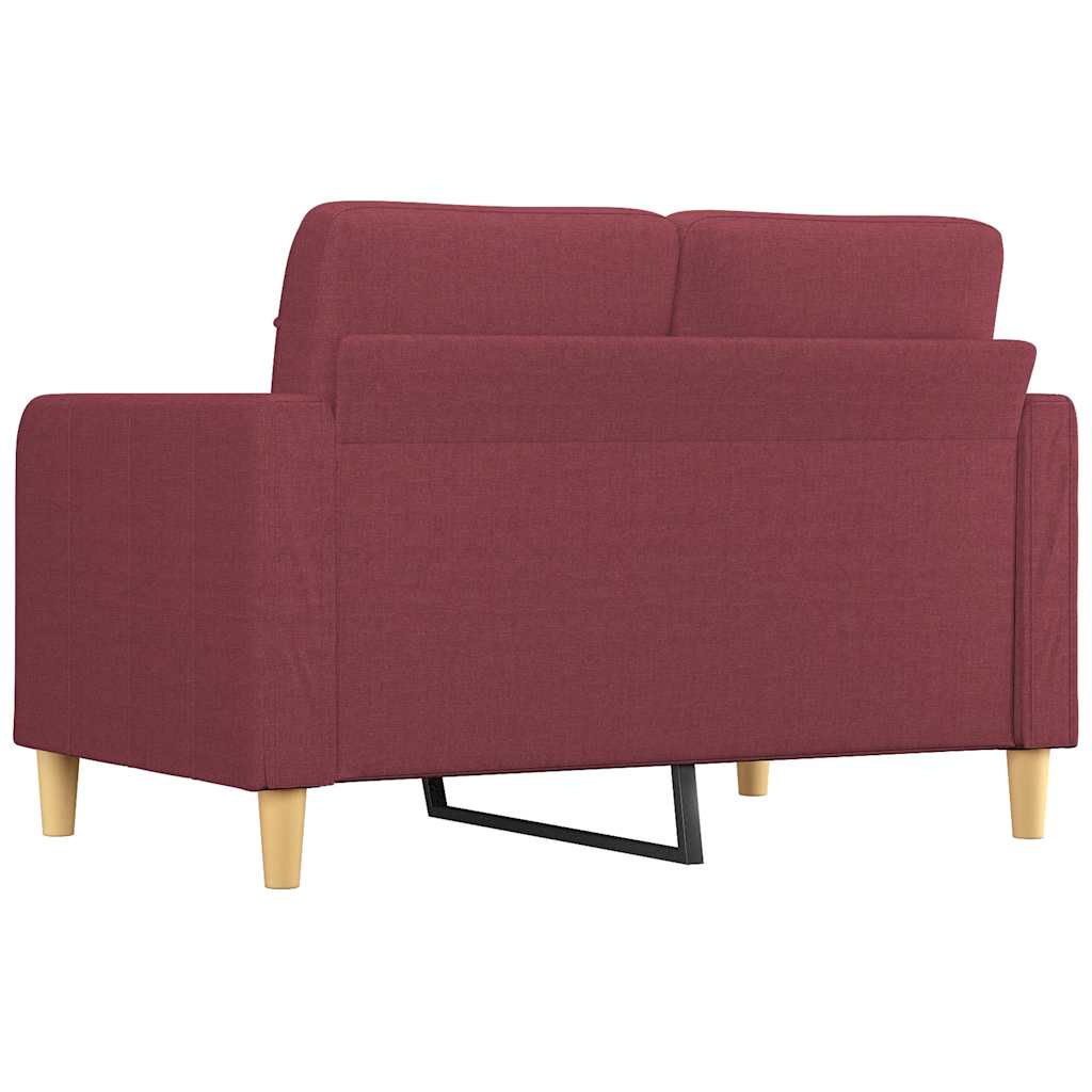 Dvosjed od tkanine crvena boja vina 120 cm