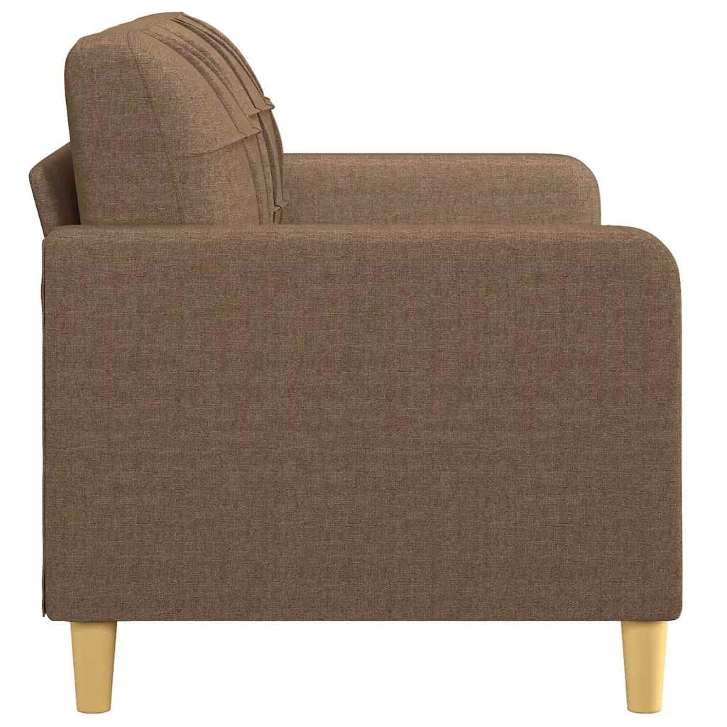 Dvosjed od tkanine smeđi 140 cm