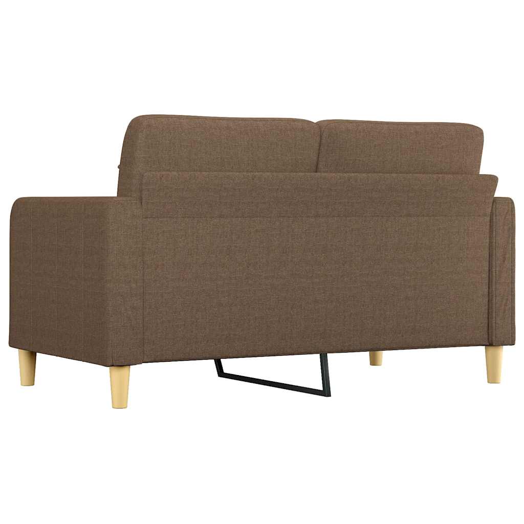 Dvosjed od tkanine smeđi 140 cm