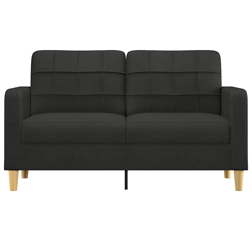 Dvosjed od tkanine crni 140 cm
