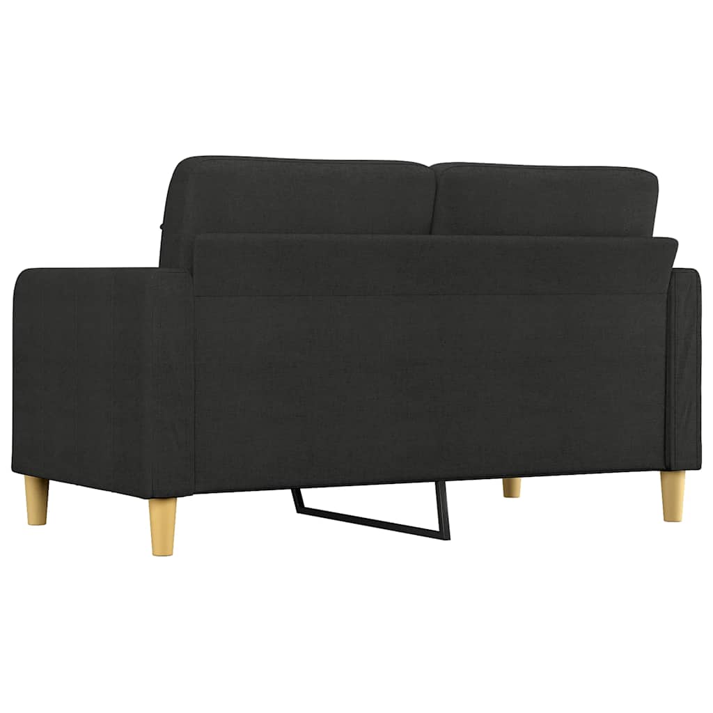 Dvosjed od tkanine crni 140 cm