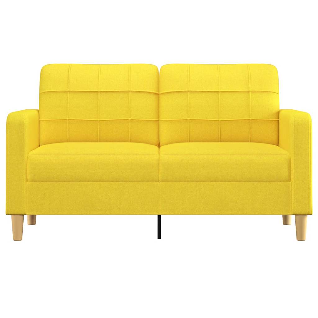 Dvosjed od tkanine svjetložuti 140 cm