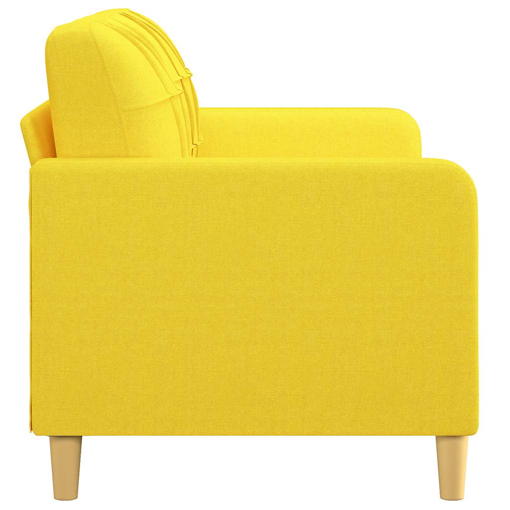 Dvosjed od tkanine svjetložuti 140 cm