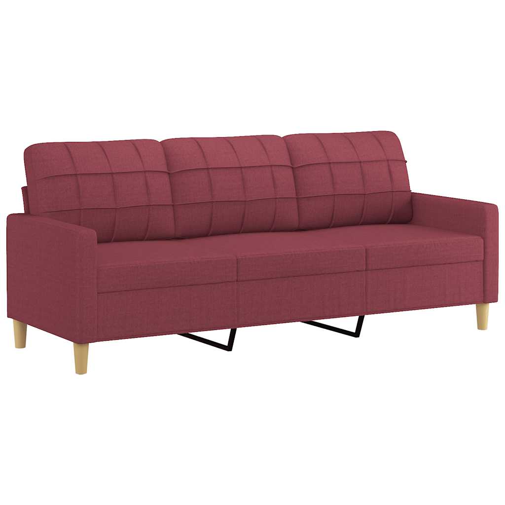 Trosjed od tkanine crvena boja vina 180 cm