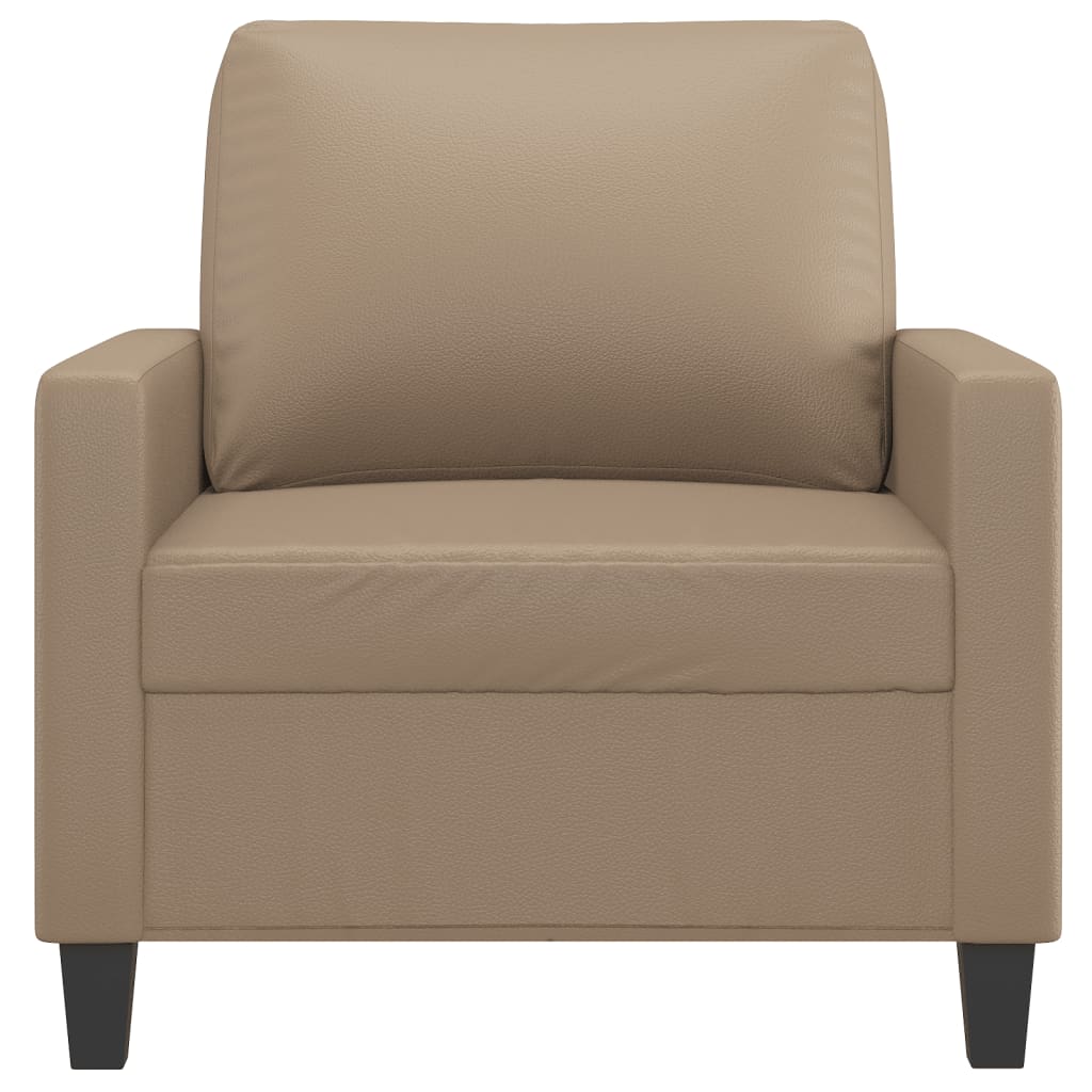 Fotelja boja cappuccina 60 cm od umjetne kože