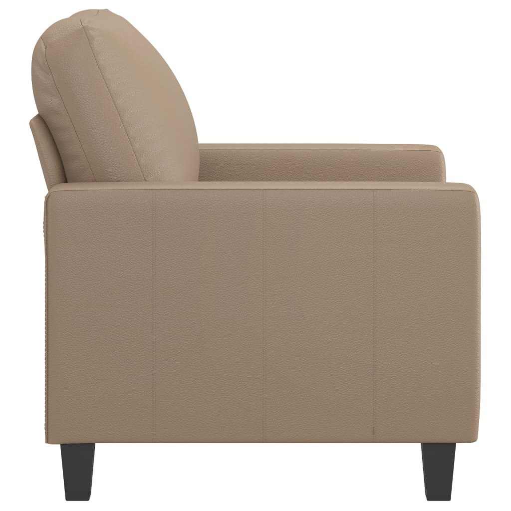 Fotelja boja cappuccina 60 cm od umjetne kože