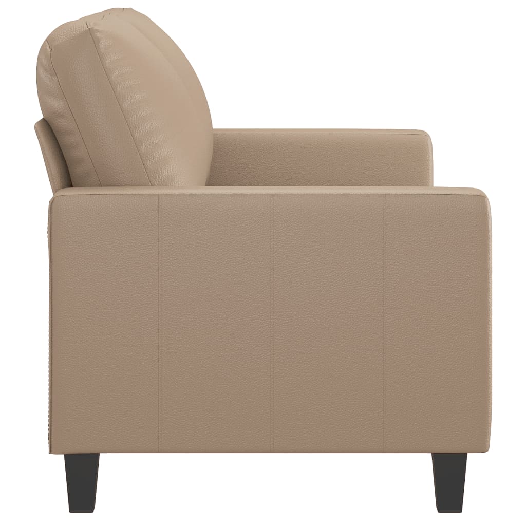 Dvosjed od tkanine boja cappuccina 120 cm od umjetne kože