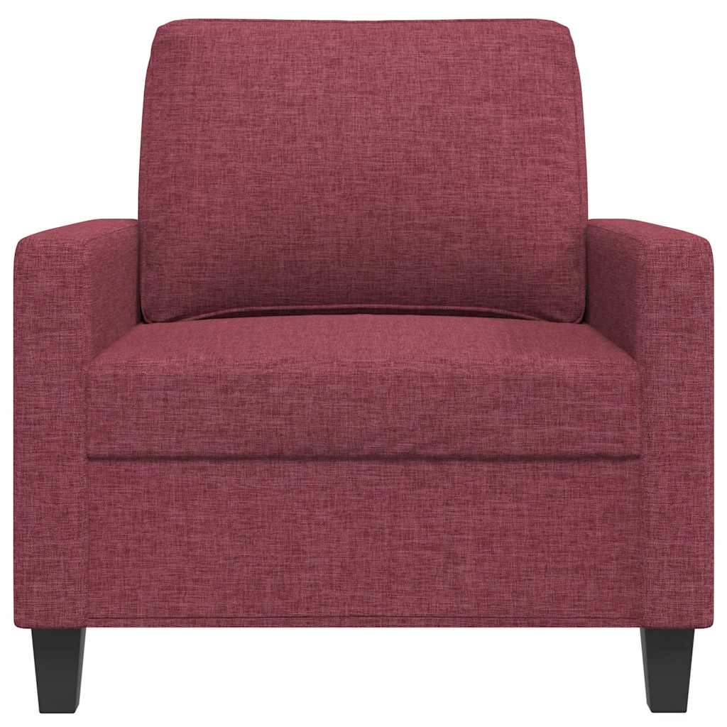 Fotelja crvena boja vina 60 cm od tkanine