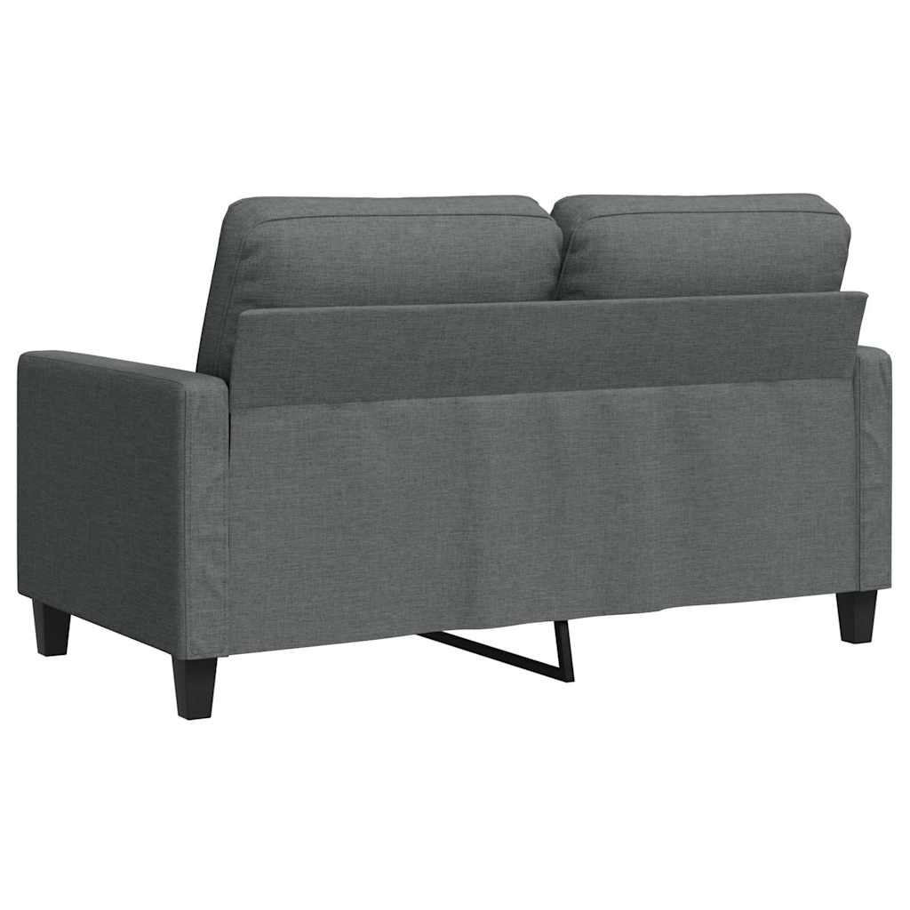 Dvosjed od tkanine tamnosivi 120 cm
