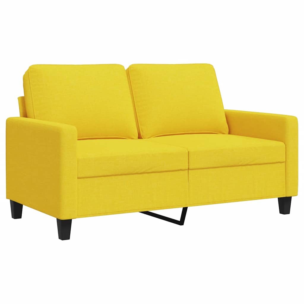Dvosjed od tkanine svjetložuti 120 cm