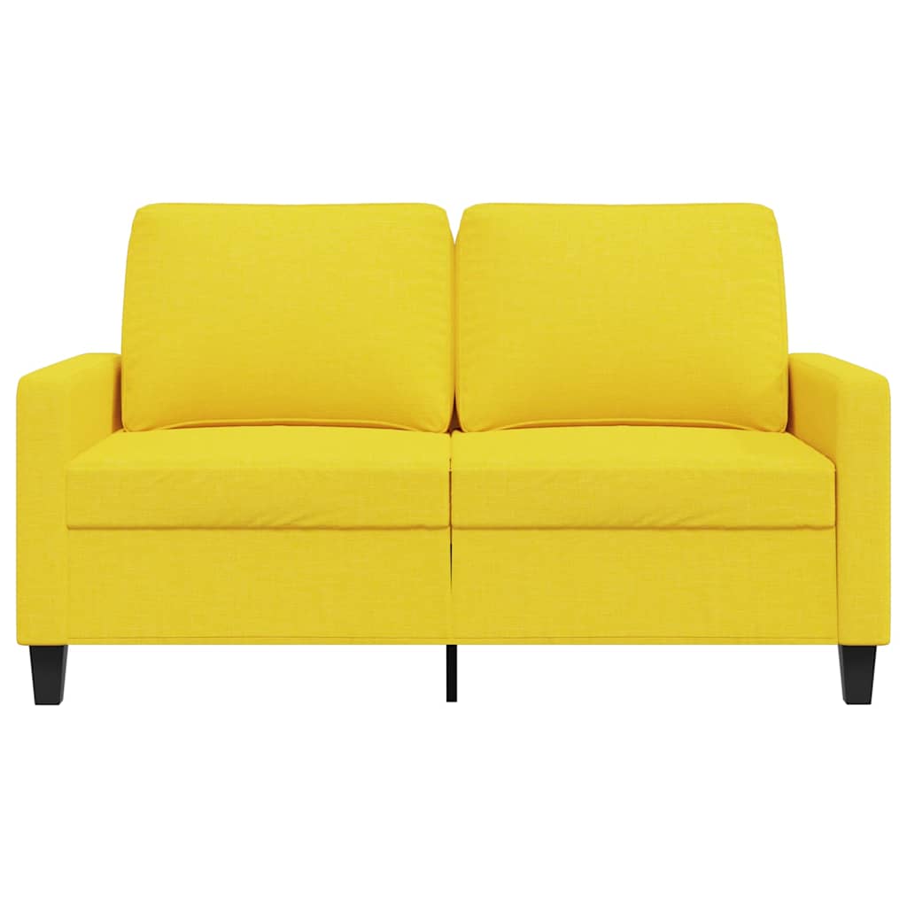 Dvosjed od tkanine svjetložuti 120 cm