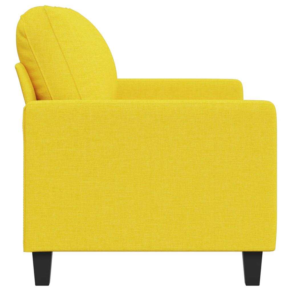 Dvosjed od tkanine svjetložuti 120 cm