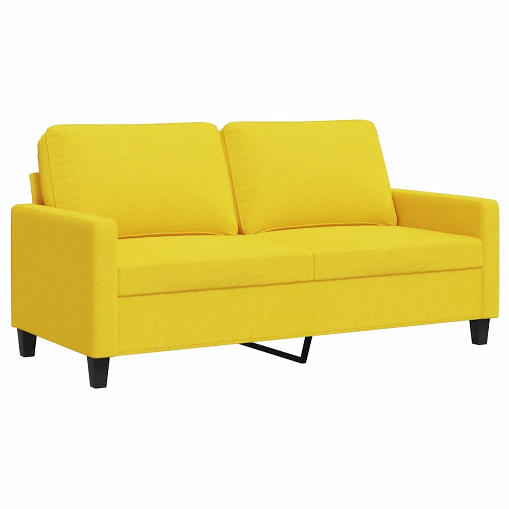 Dvosjed od tkanine svjetložuti 140 cm