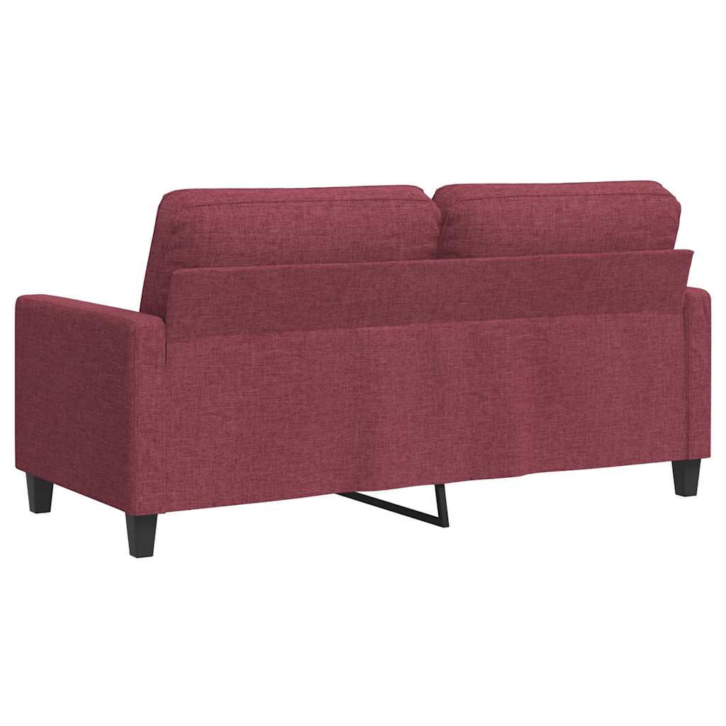Dvosjed od tkanine crvena boja vina 140 cm