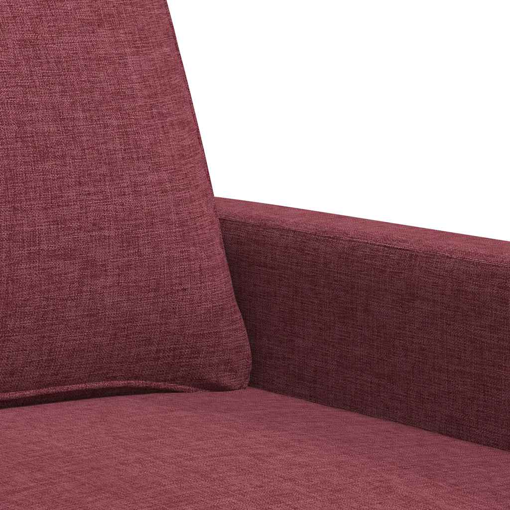 Dvosjed od tkanine crvena boja vina 140 cm