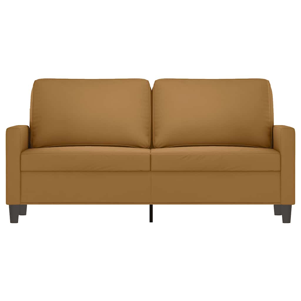 Dvosjed smeđi 140 cm baršunasti