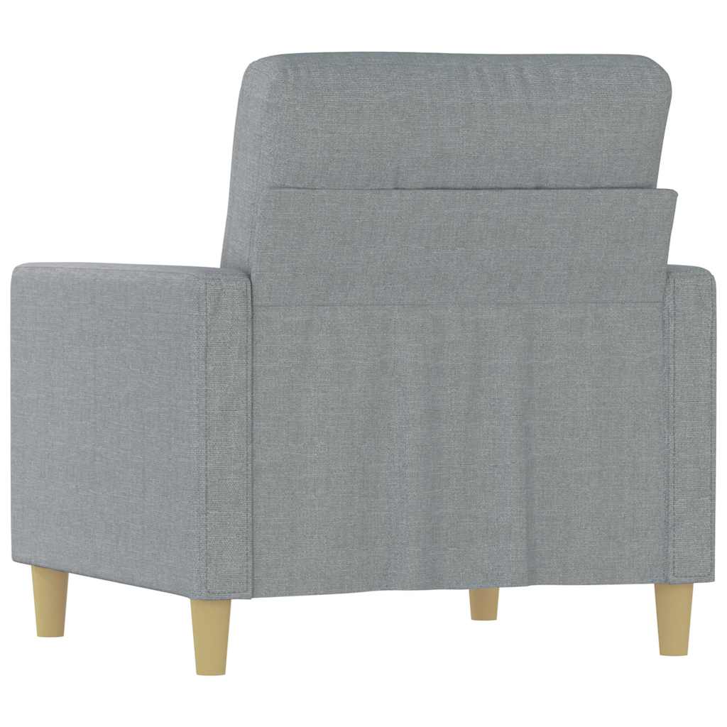 Fotelja svjetlosiva 60 cm od tkanine
