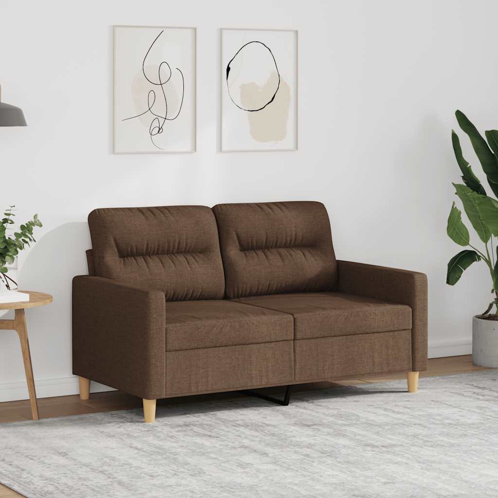 Dvosjed od tkanine smeđi 120 cm