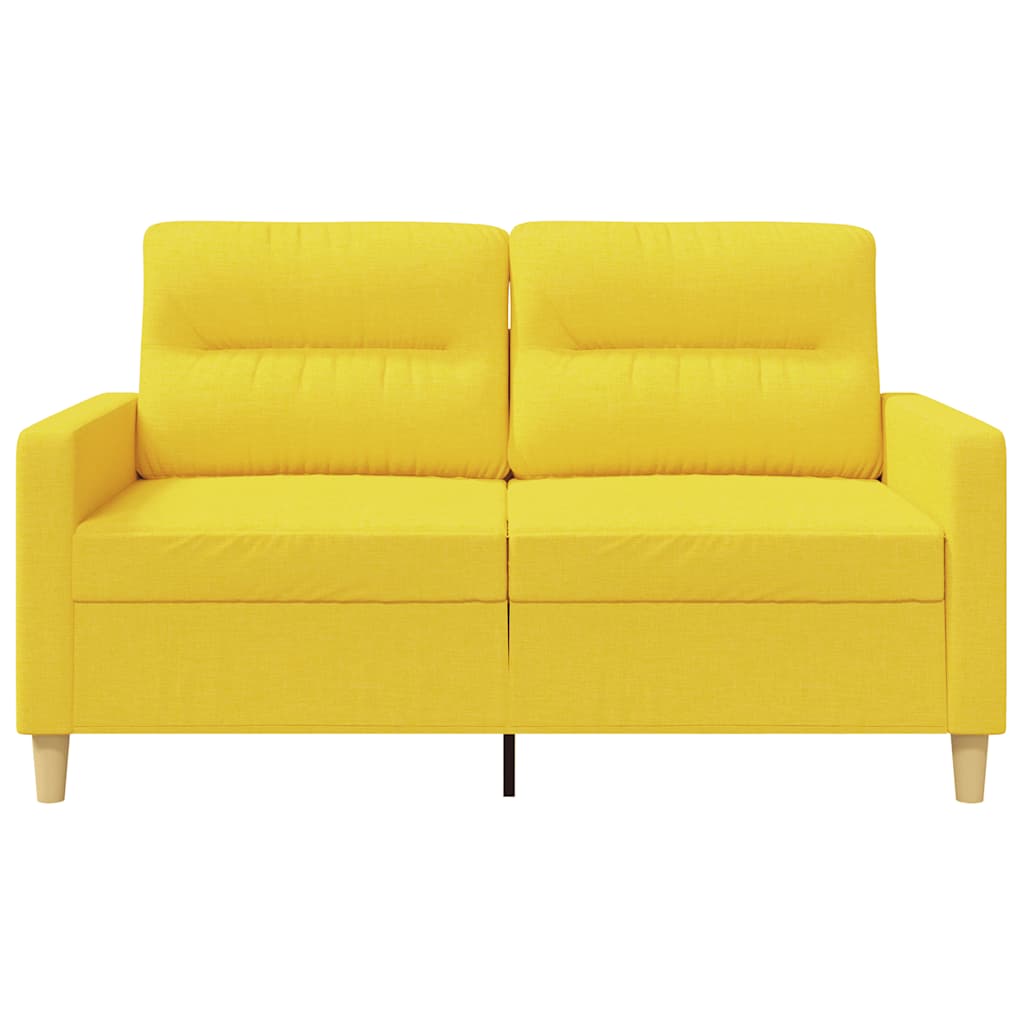 Dvosjed od tkanine svjetložuti 120 cm
