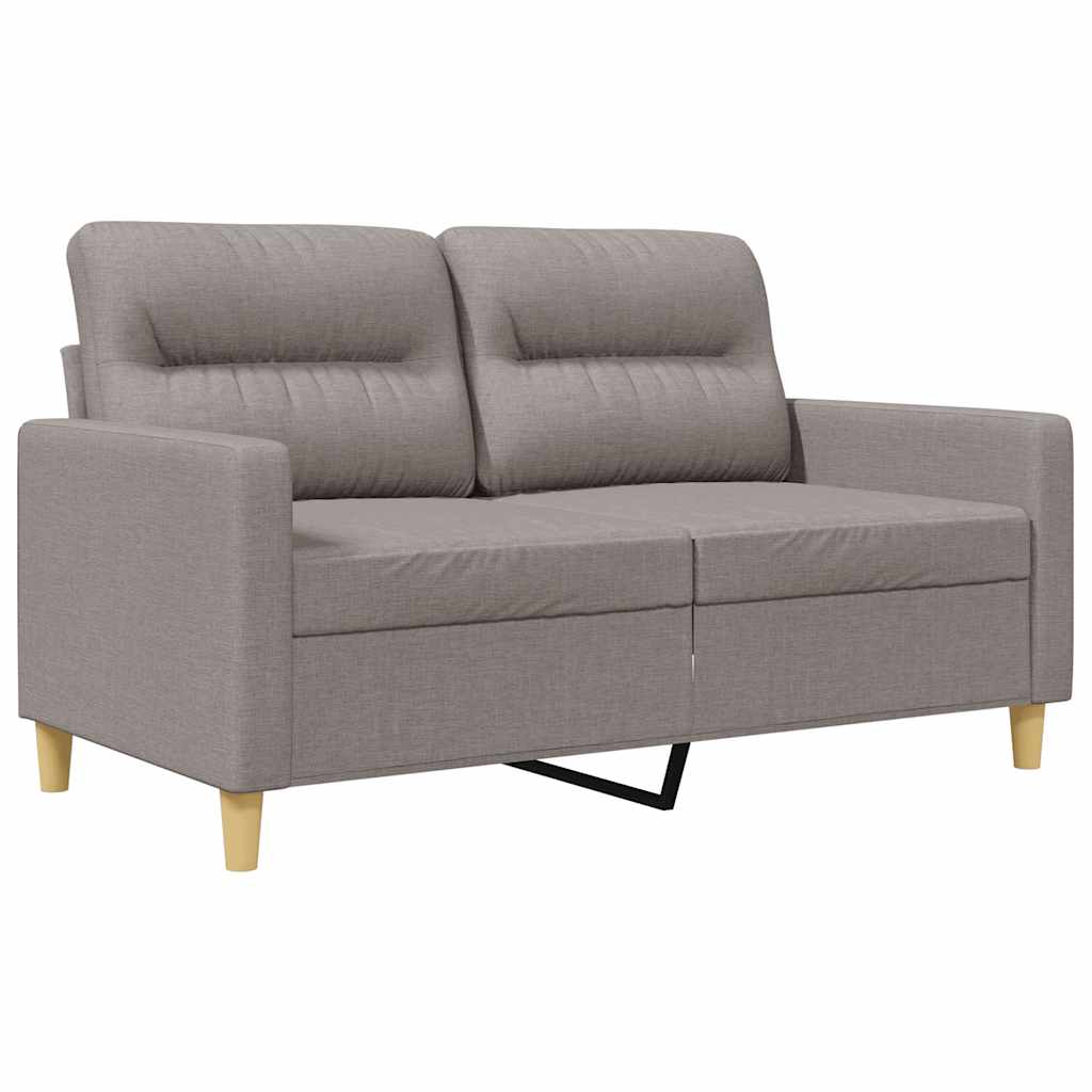 Dvosjed od tkanine smeđesivi 120 cm