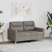 Dvosjed od tkanine smeđesivi 120 cm