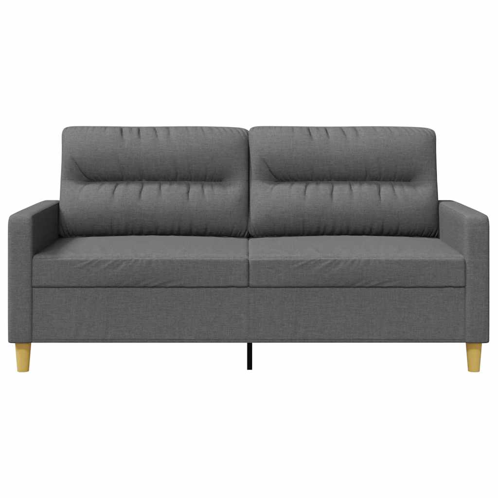 Dvosjed od tkanine tamnosivi 140 cm
