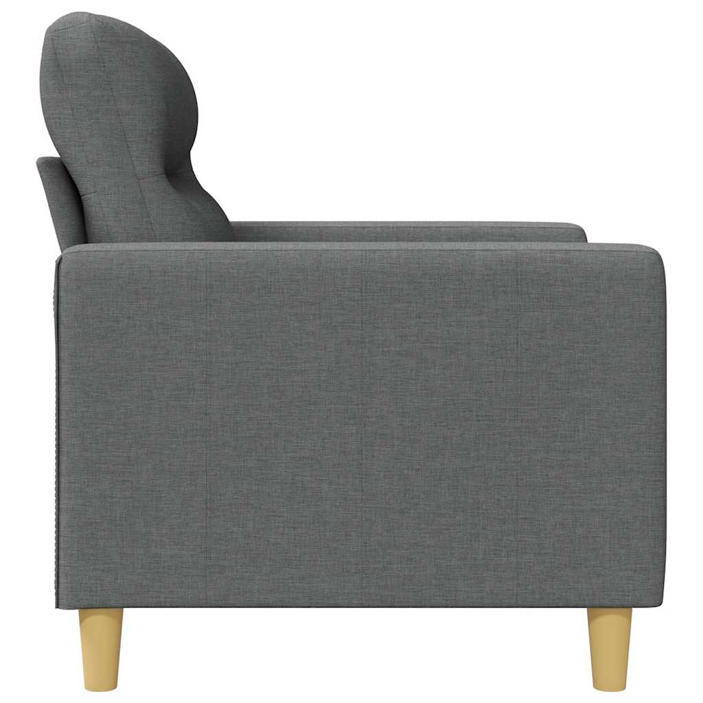 Dvosjed od tkanine tamnosivi 140 cm