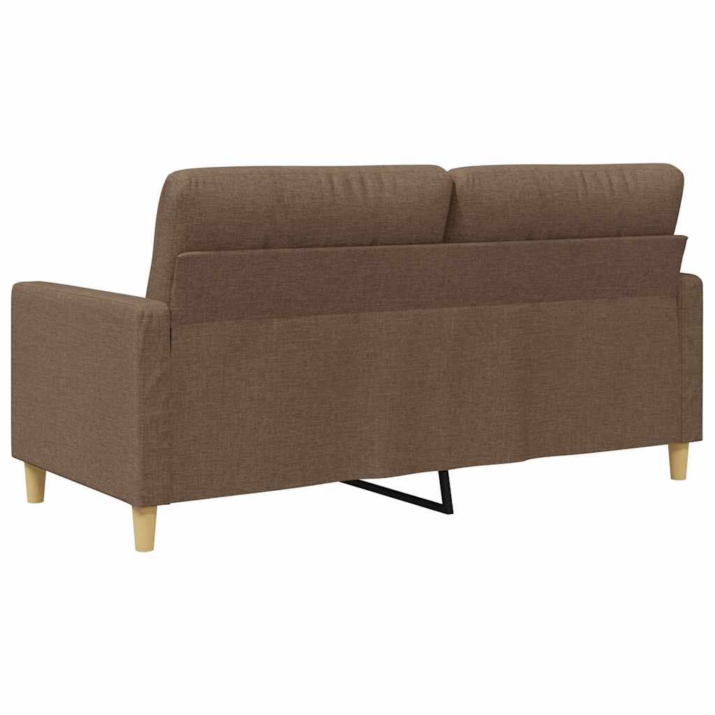 Dvosjed od tkanine smeđi 140 cm
