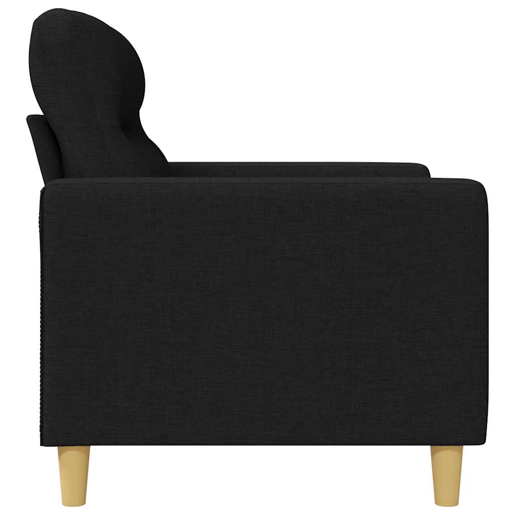 Dvosjed od tkanine crni 140 cm