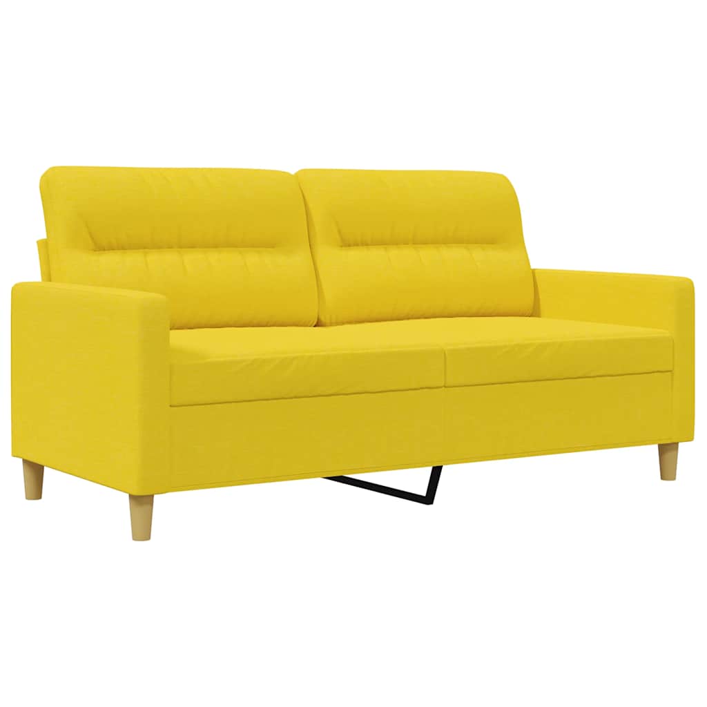 Dvosjed od tkanine svjetložuti 140 cm