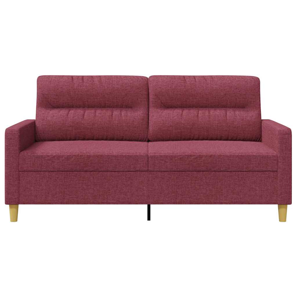 Dvosjed od tkanine crvena boja vina 140 cm