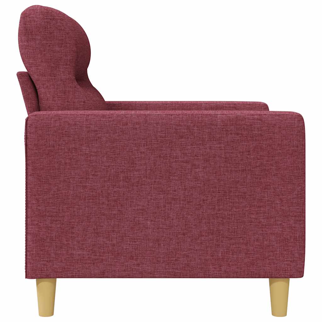 Dvosjed od tkanine crvena boja vina 140 cm