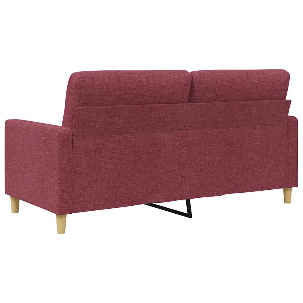Dvosjed od tkanine crvena boja vina 140 cm