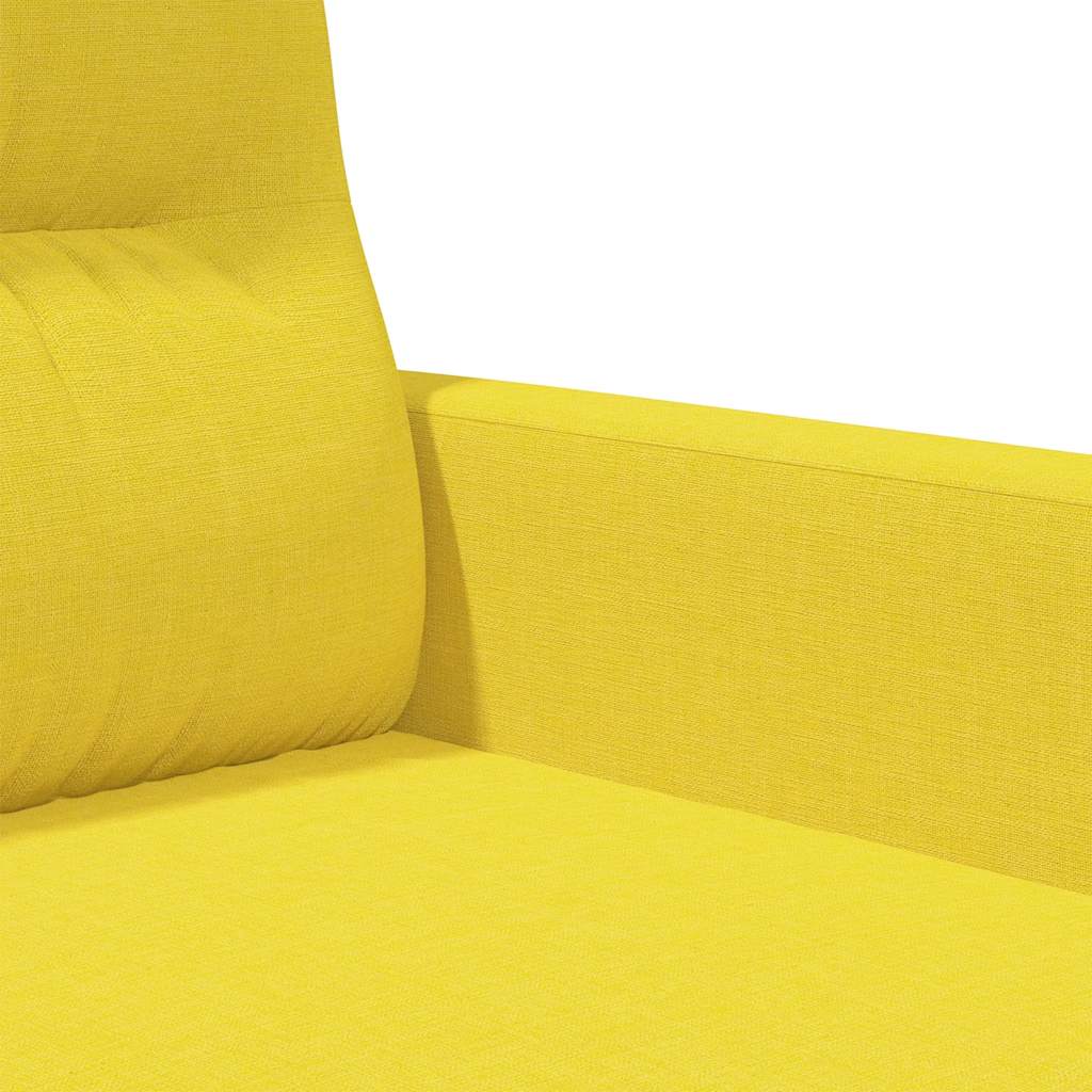 Trosjed od tkanine svjetložuti 180 cm