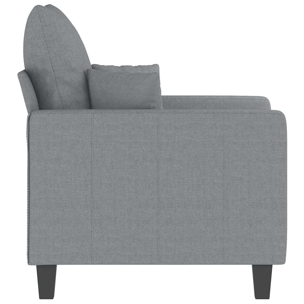 Fotelja svjetlosiva 60 cm od tkanine