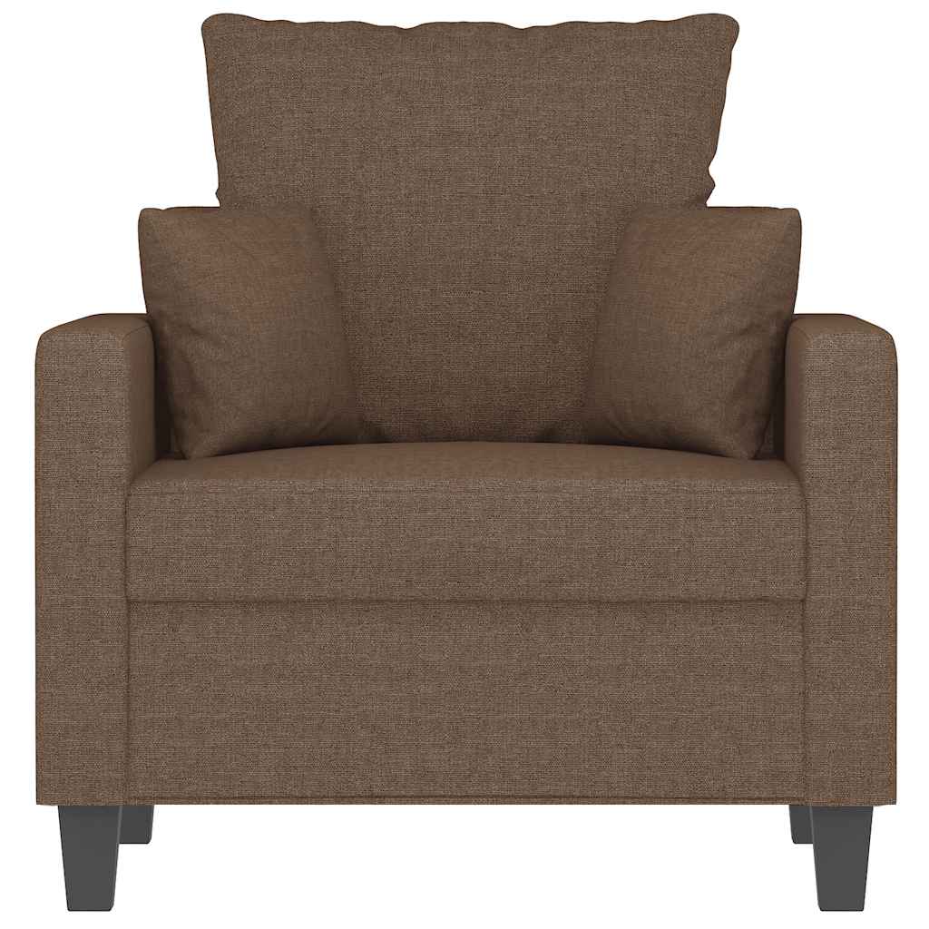 Fotelja smeđa 60 cm od tkanine