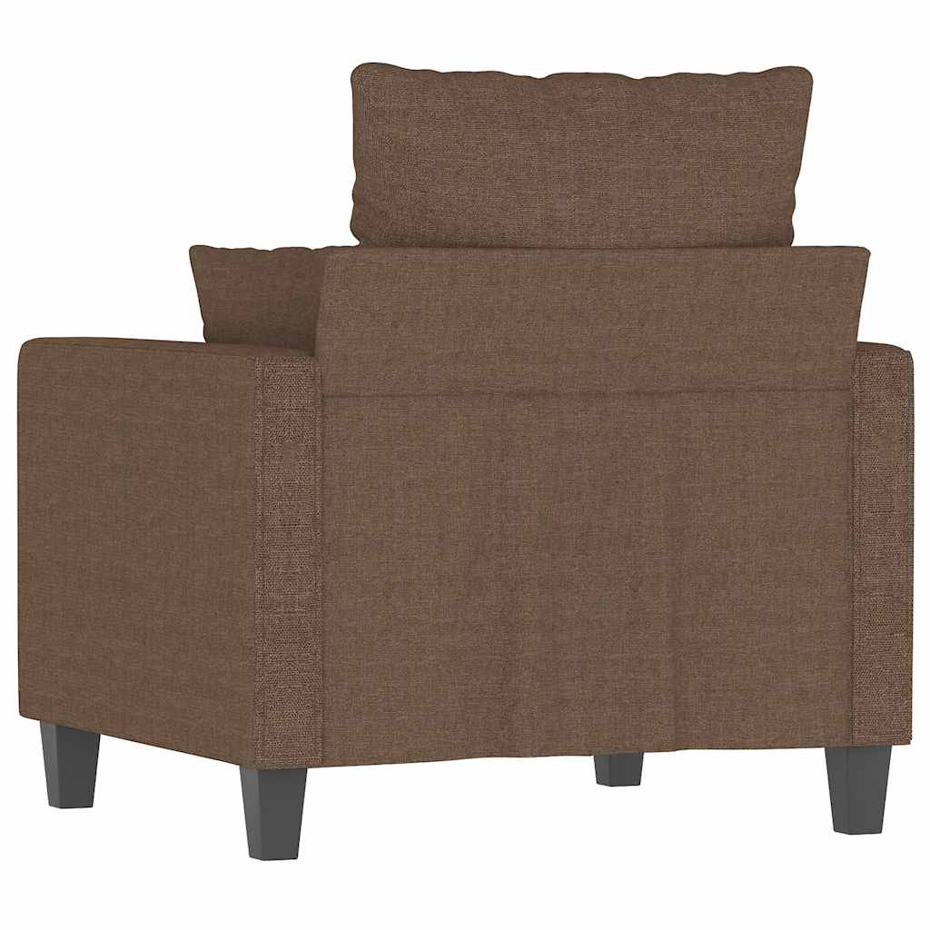 Fotelja smeđa 60 cm od tkanine