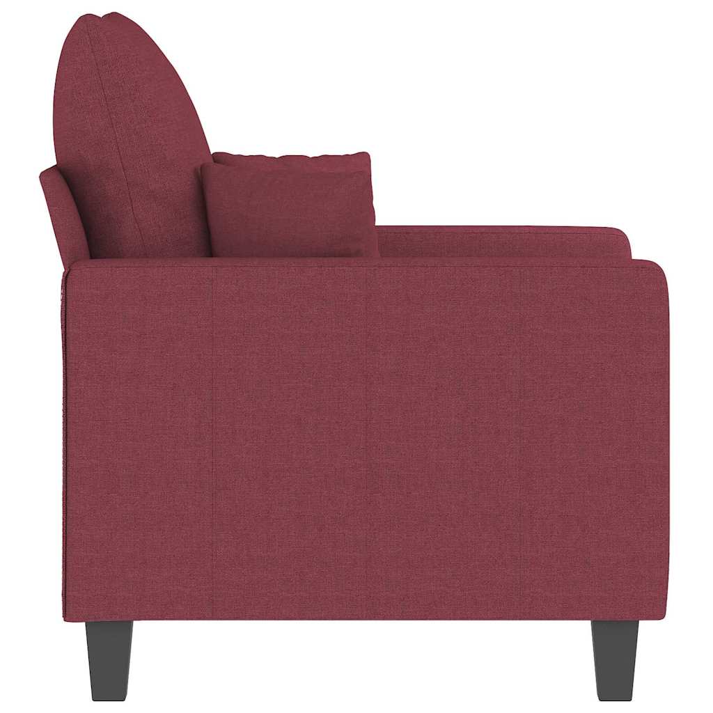 Fotelja crvena boja vina 60 cm od tkanine