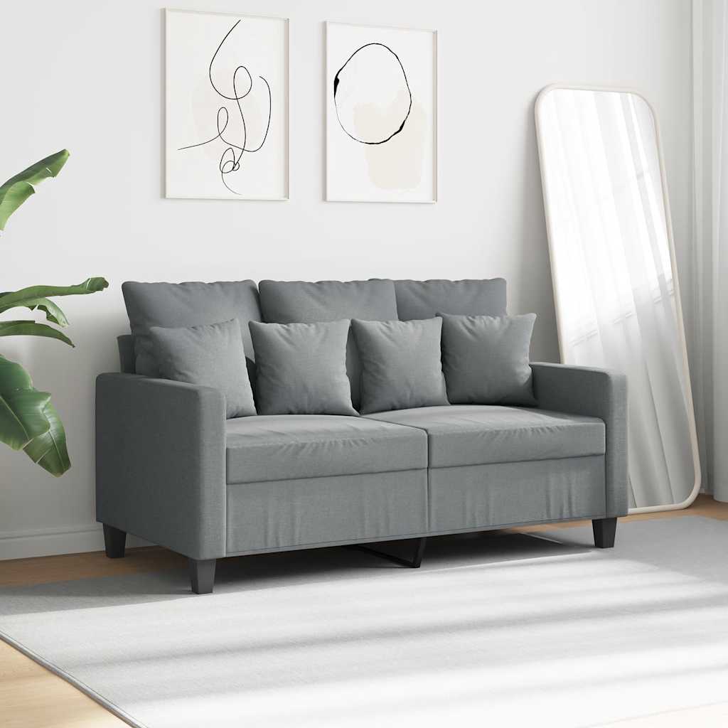 Dvosjed od tkanine svjetlosivi 120 cm